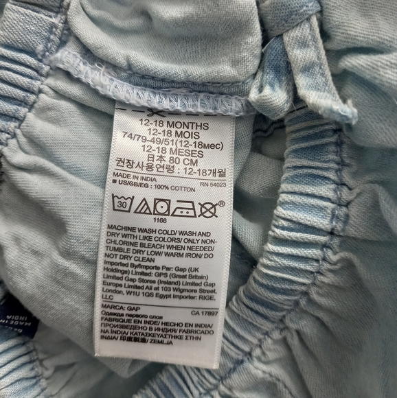 Gap Chambray Matching Tank & Shorts Set - Picture 6 of 6